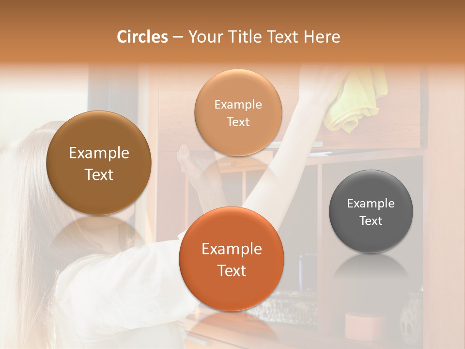 Household Housekeeping Door PowerPoint Template