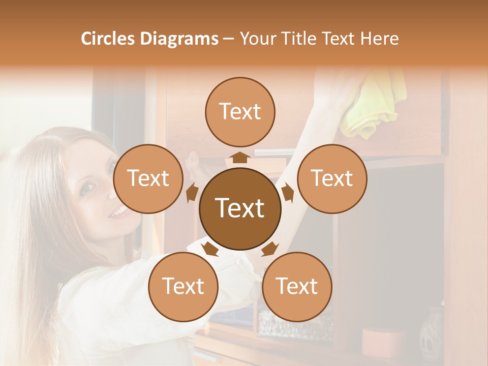 Household Housekeeping Door PowerPoint Template