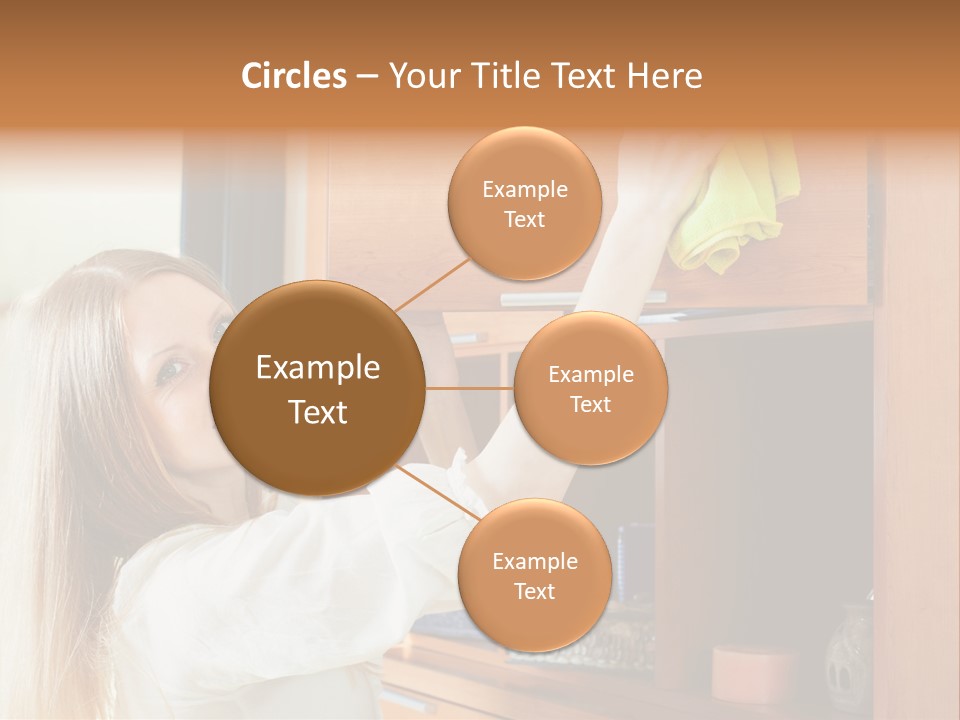 Household Housekeeping Door PowerPoint Template