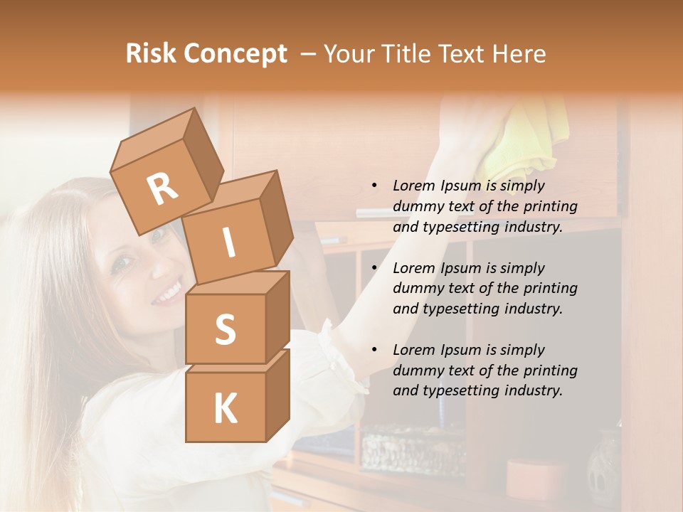 Household Housekeeping Door PowerPoint Template