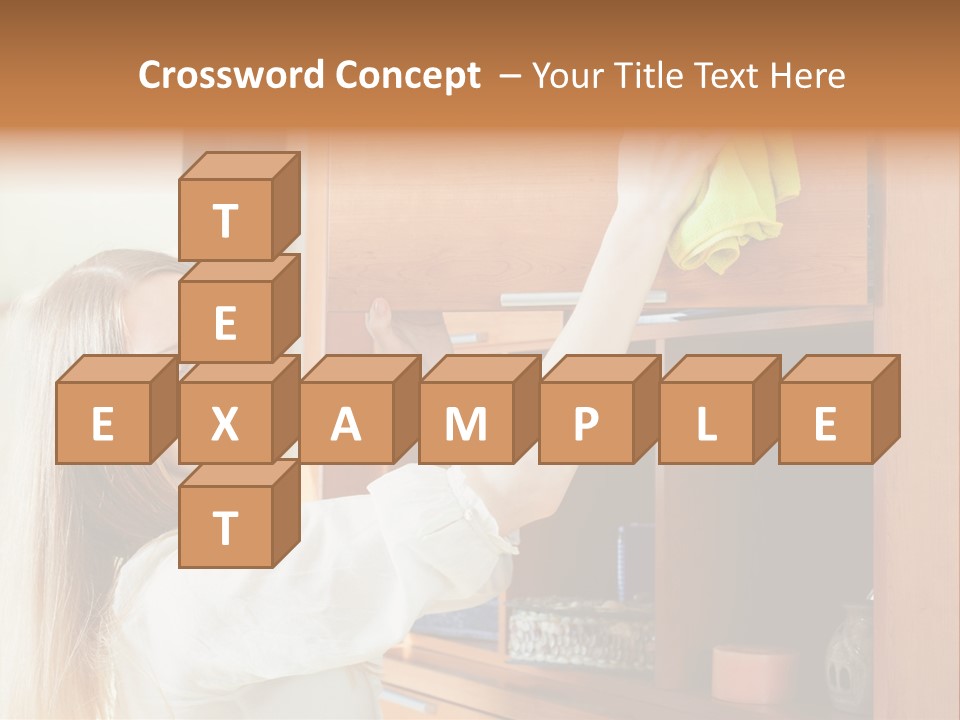 Household Housekeeping Door PowerPoint Template
