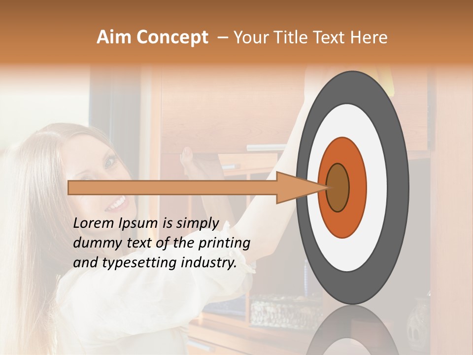 Household Housekeeping Door PowerPoint Template