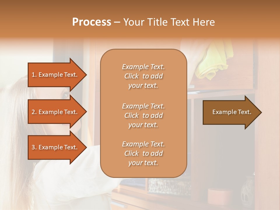 Household Housekeeping Door PowerPoint Template
