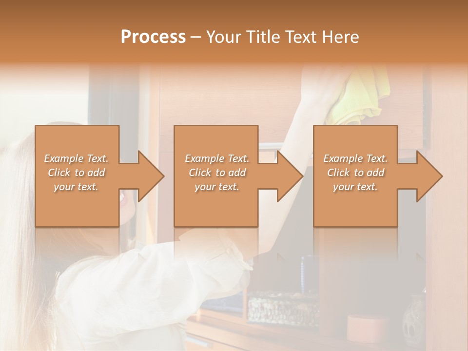 Household Housekeeping Door PowerPoint Template