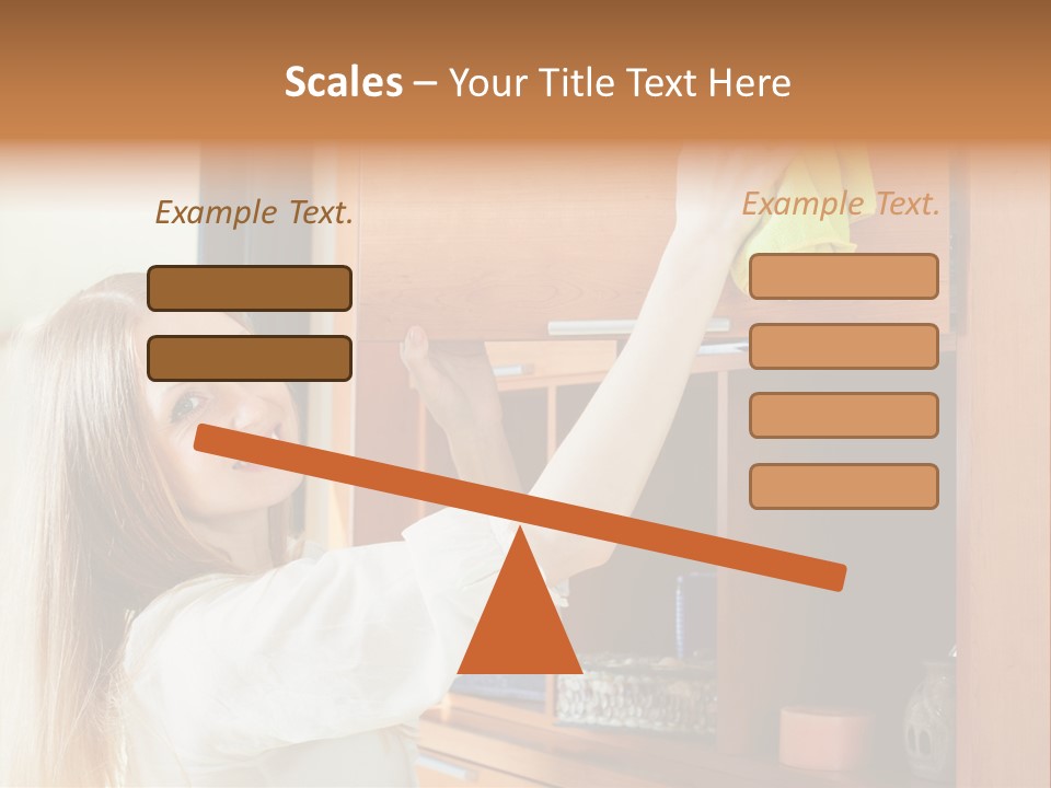 Household Housekeeping Door PowerPoint Template