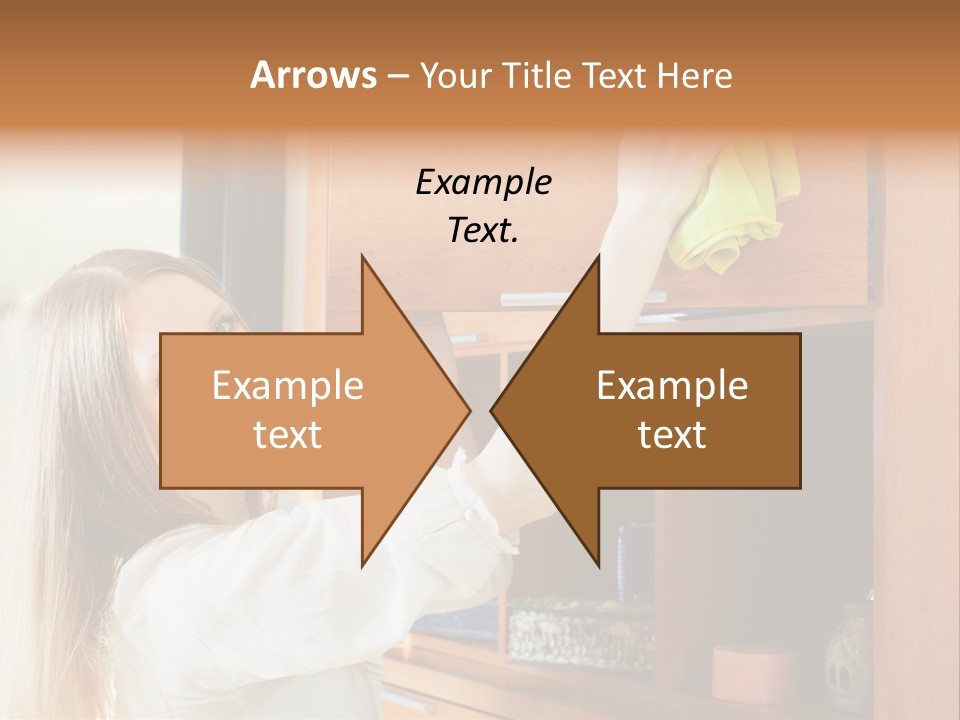 Household Housekeeping Door PowerPoint Template