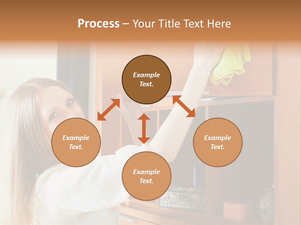 Household Housekeeping Door PowerPoint Template