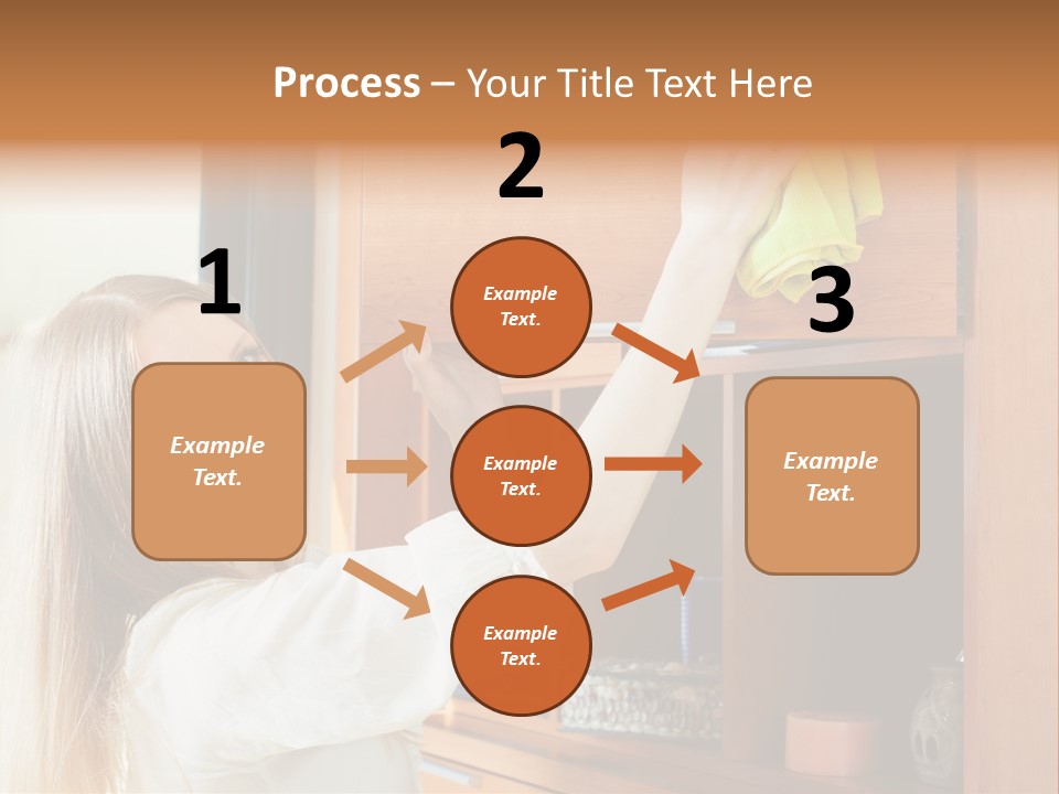 Household Housekeeping Door PowerPoint Template