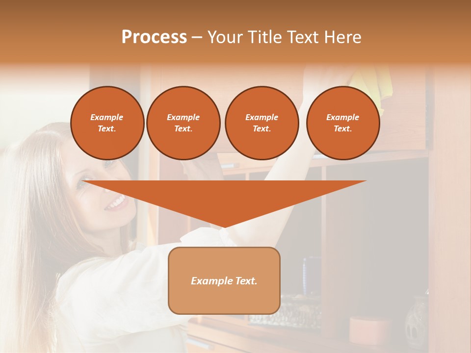 Household Housekeeping Door PowerPoint Template