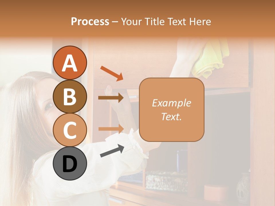 Household Housekeeping Door PowerPoint Template