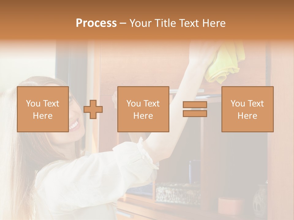 Household Housekeeping Door PowerPoint Template