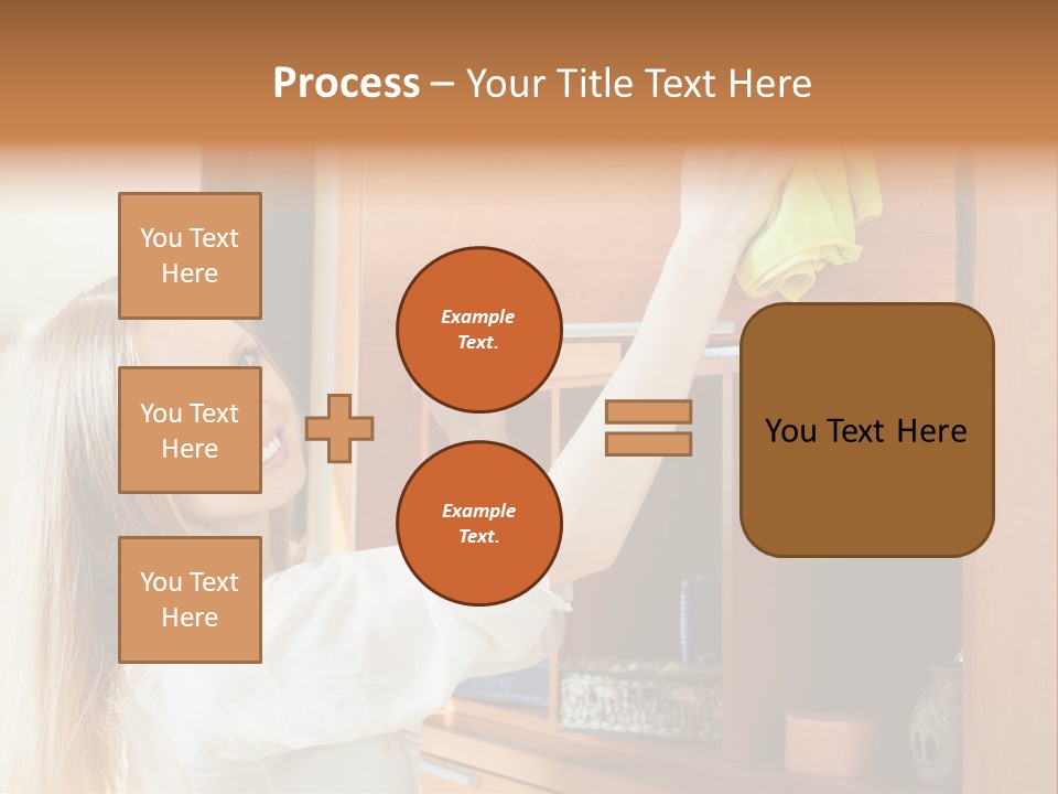 Household Housekeeping Door PowerPoint Template