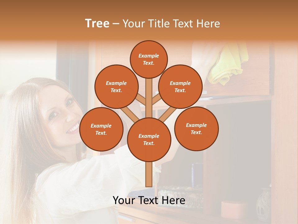 Household Housekeeping Door PowerPoint Template