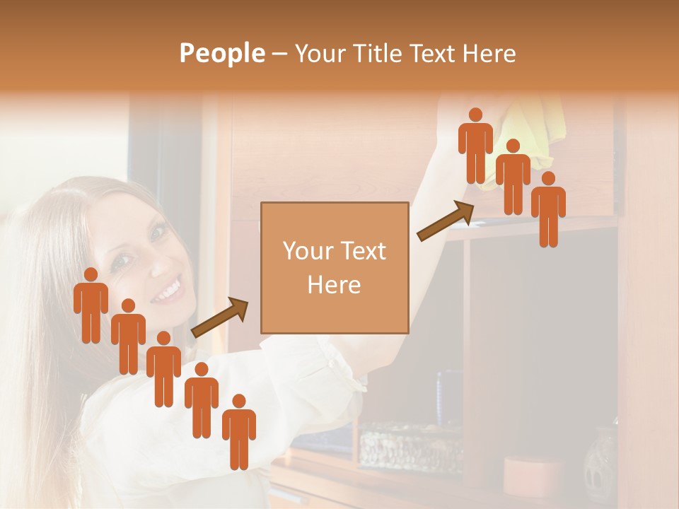 Household Housekeeping Door PowerPoint Template