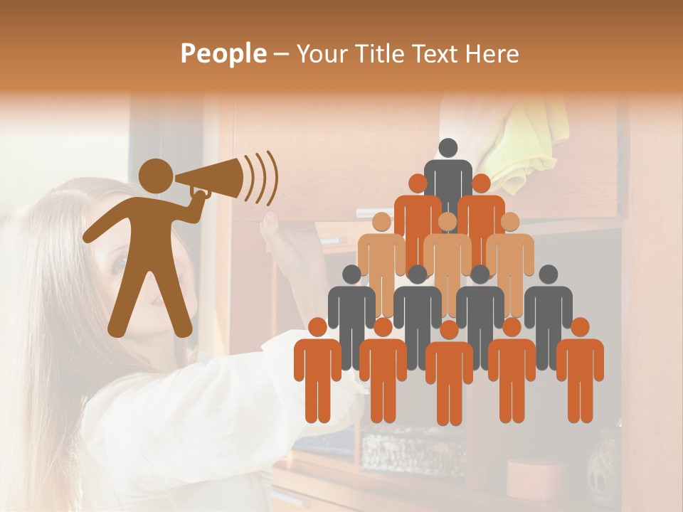 Household Housekeeping Door PowerPoint Template