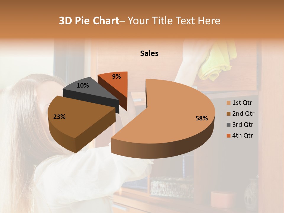 Household Housekeeping Door PowerPoint Template