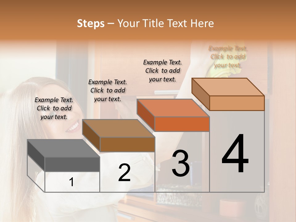 Household Housekeeping Door PowerPoint Template