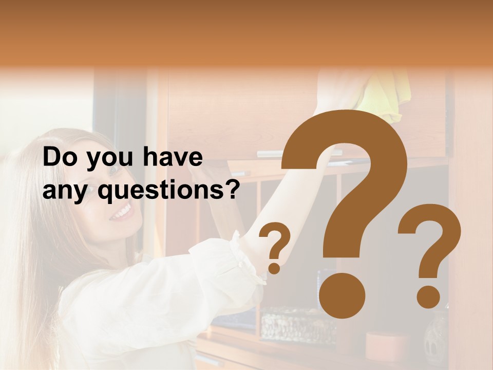 Household Housekeeping Door PowerPoint Template