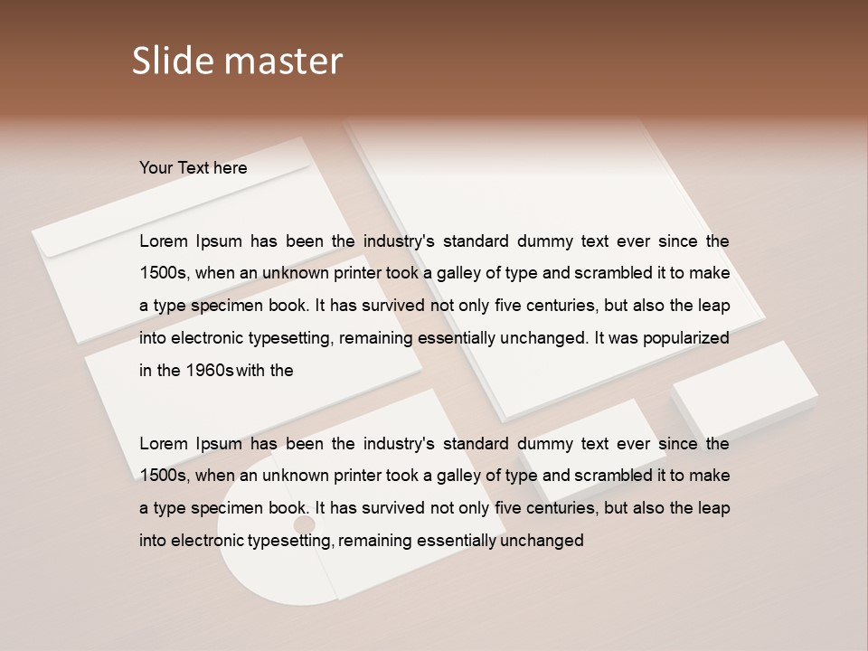 Icon Empty Note PowerPoint Template