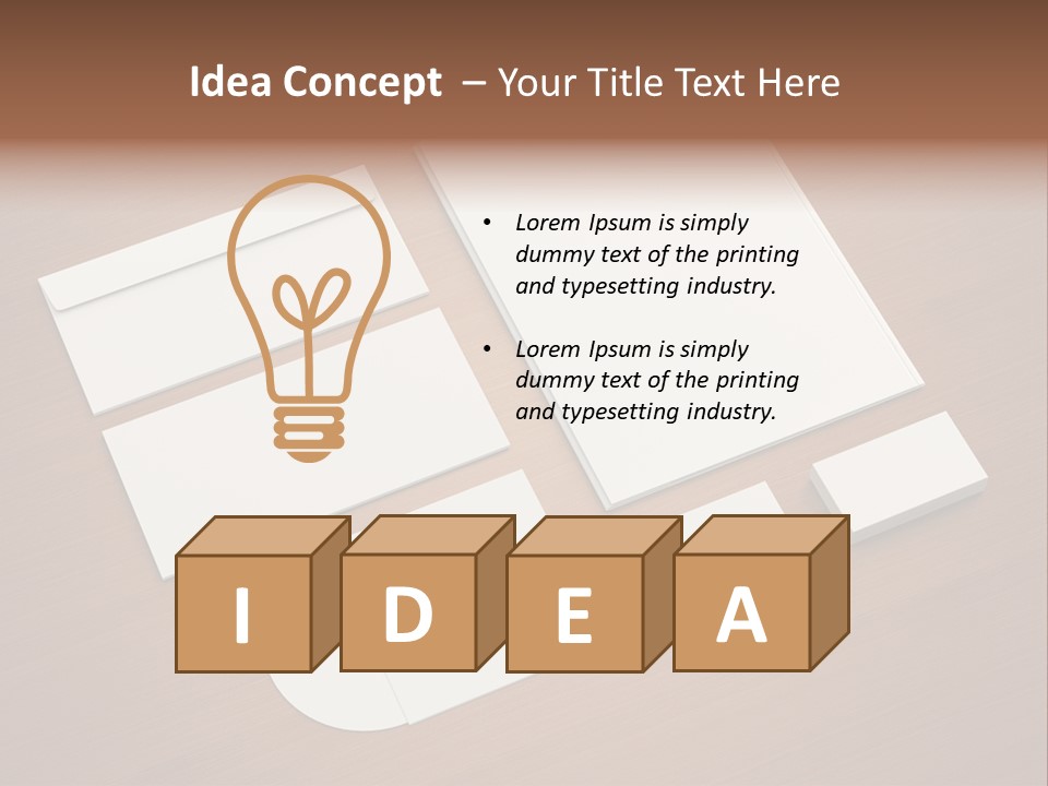 Icon Empty Note PowerPoint Template