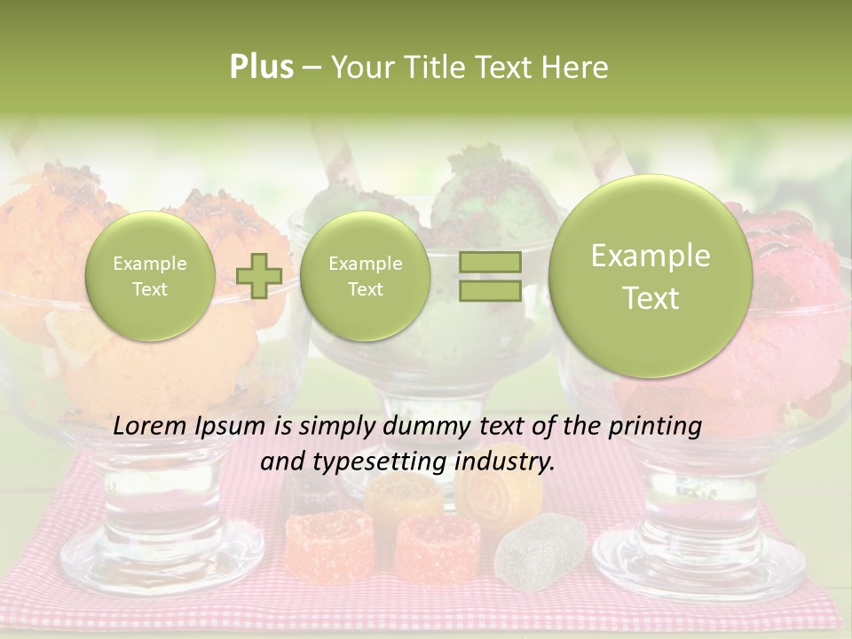 Leaves Strawberry Glace PowerPoint Template