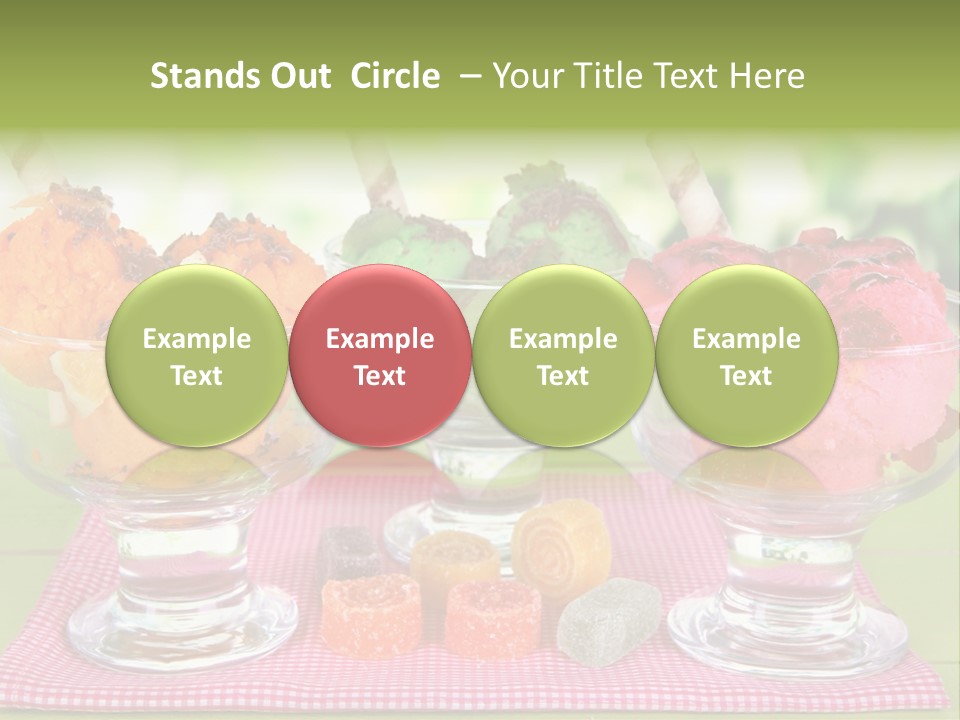 Leaves Strawberry Glace PowerPoint Template