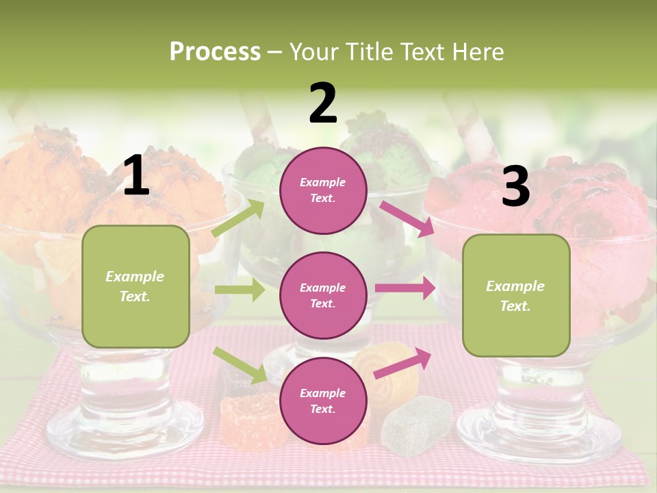 Leaves Strawberry Glace PowerPoint Template