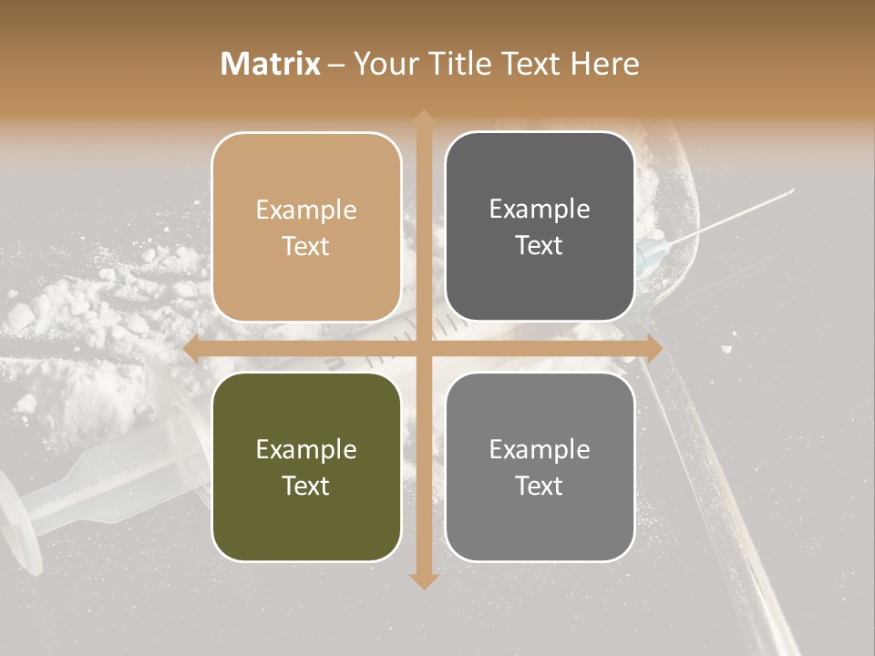 Dependence Cocaine Healthy PowerPoint Template