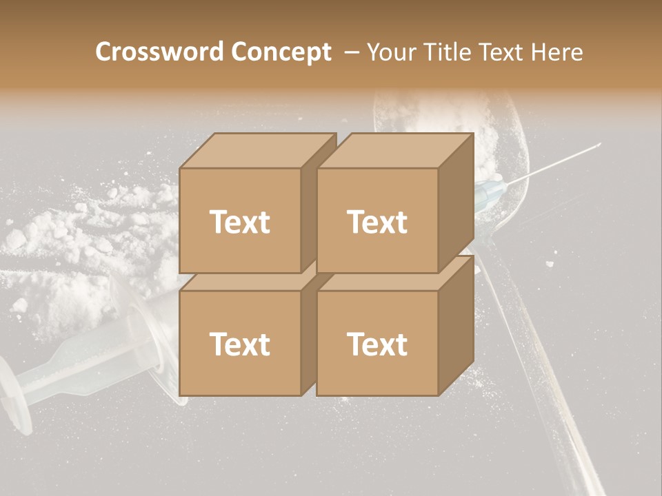 Dependence Cocaine Healthy PowerPoint Template