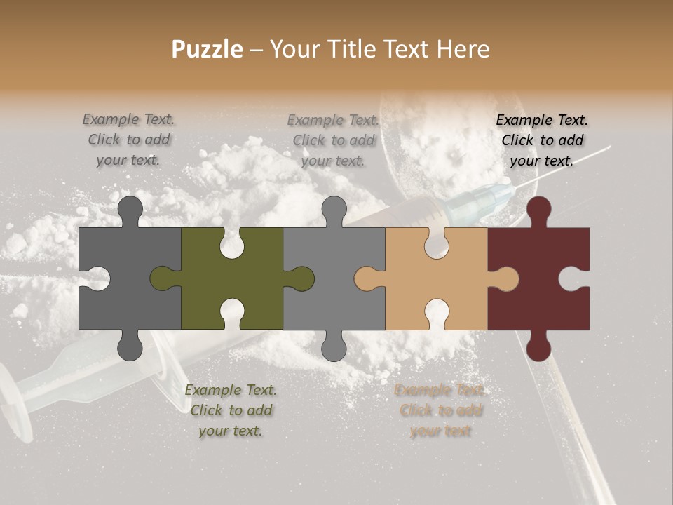 Dependence Cocaine Healthy PowerPoint Template