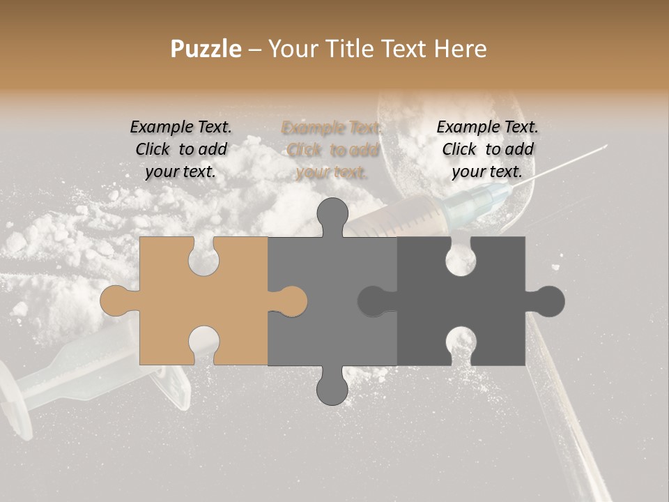 Dependence Cocaine Healthy PowerPoint Template