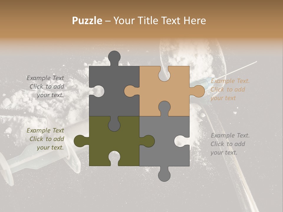 Dependence Cocaine Healthy PowerPoint Template