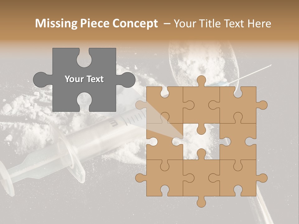Dependence Cocaine Healthy PowerPoint Template