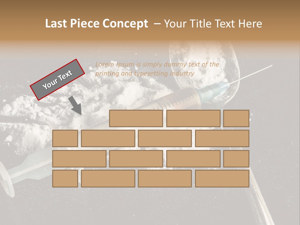Dependence Cocaine Healthy PowerPoint Template