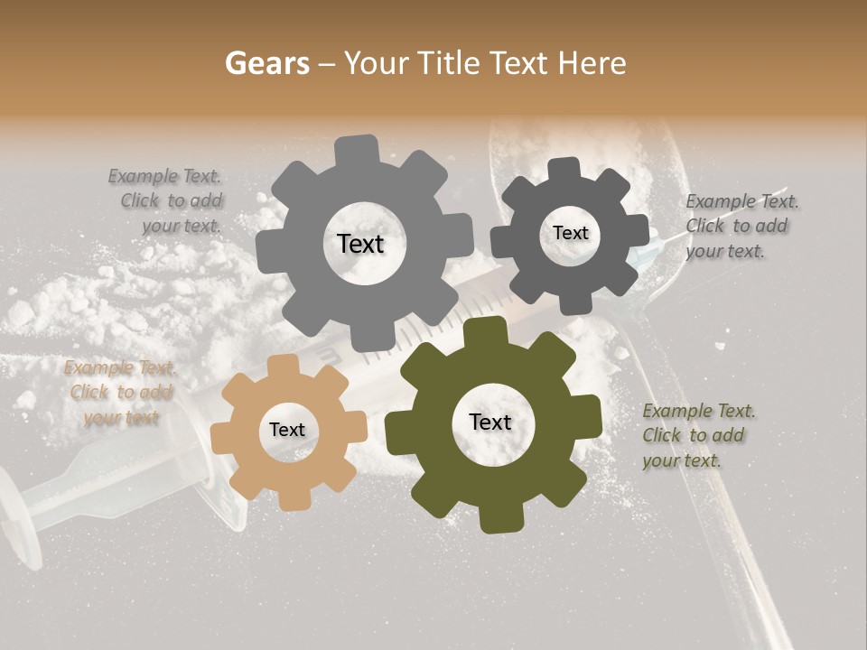 Dependence Cocaine Healthy PowerPoint Template