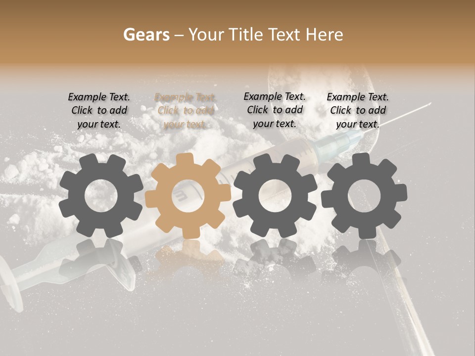 Dependence Cocaine Healthy PowerPoint Template