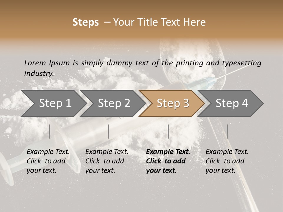 Dependence Cocaine Healthy PowerPoint Template