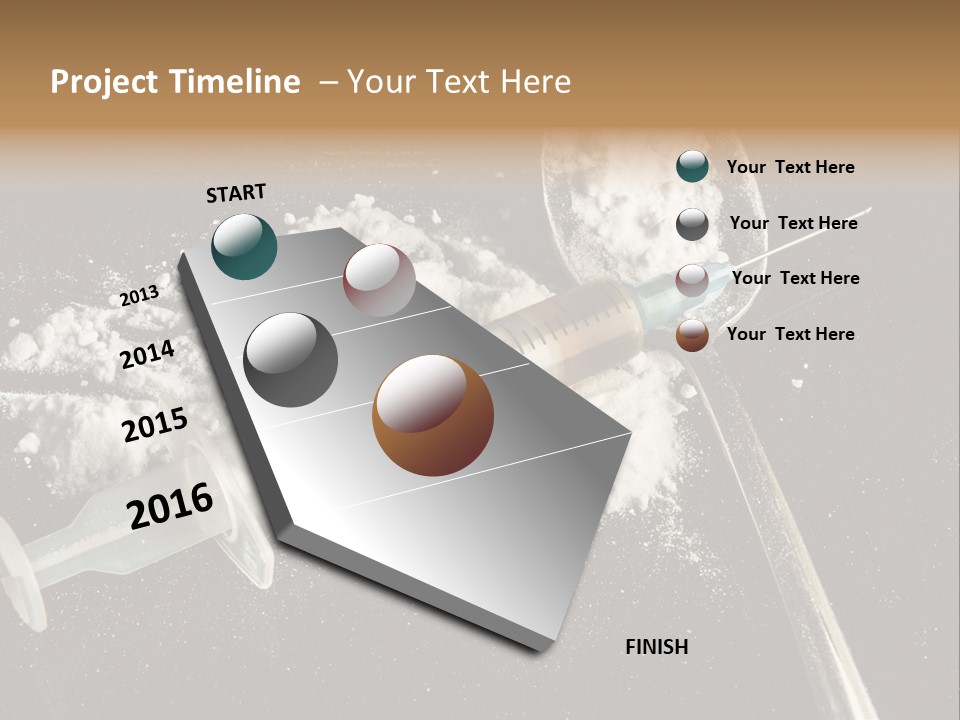 Dependence Cocaine Healthy PowerPoint Template