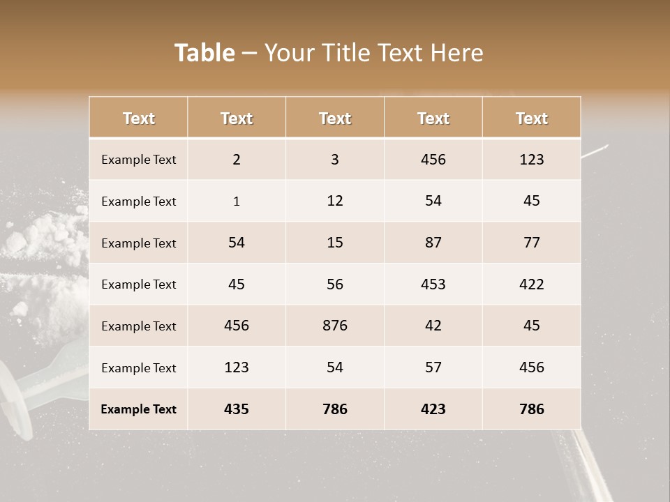 Dependence Cocaine Healthy PowerPoint Template