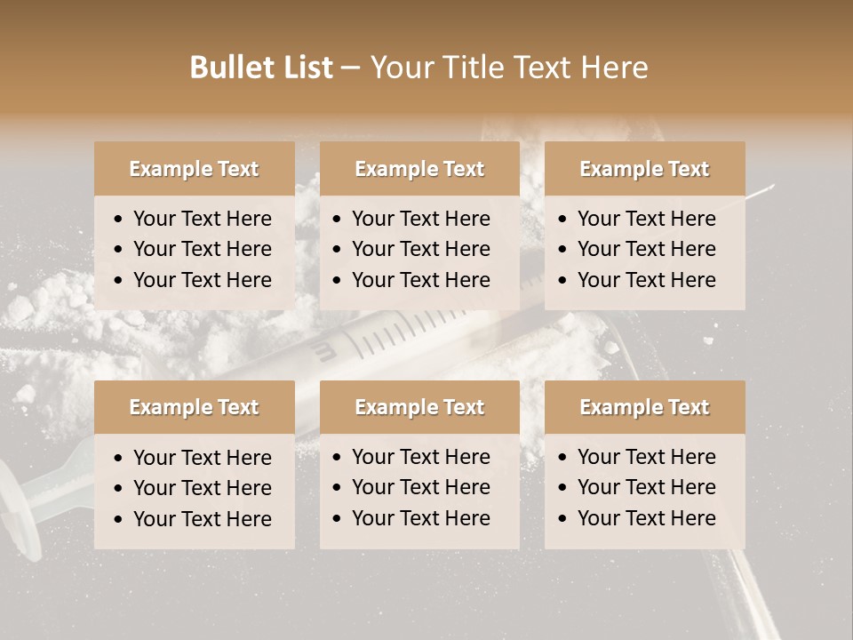 Dependence Cocaine Healthy PowerPoint Template