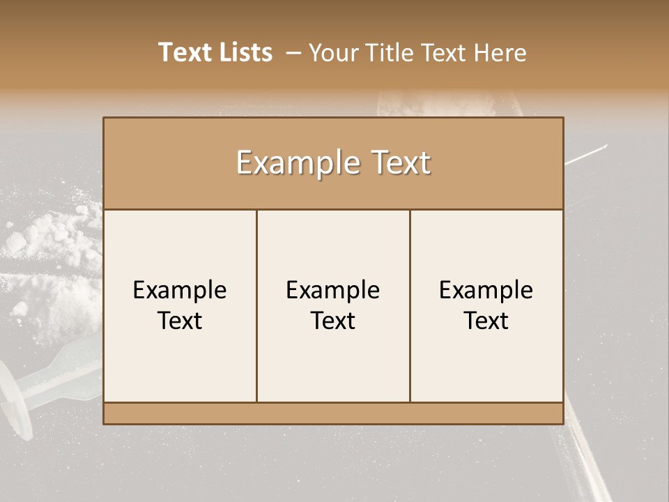 Dependence Cocaine Healthy PowerPoint Template
