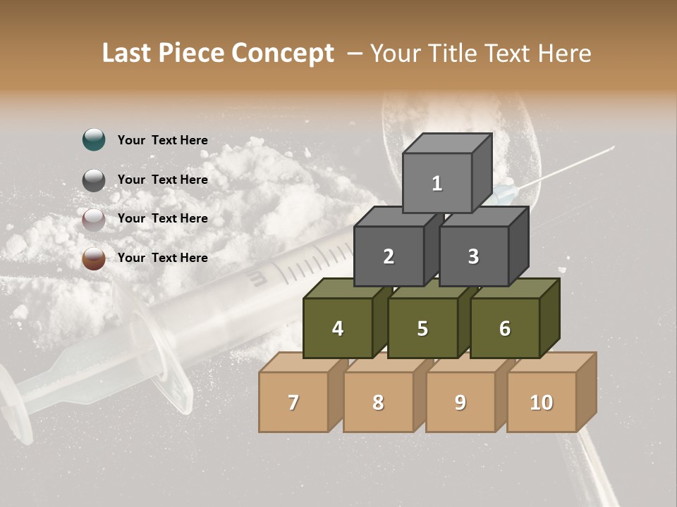 Dependence Cocaine Healthy PowerPoint Template
