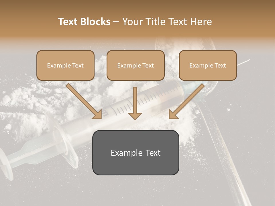 Dependence Cocaine Healthy PowerPoint Template