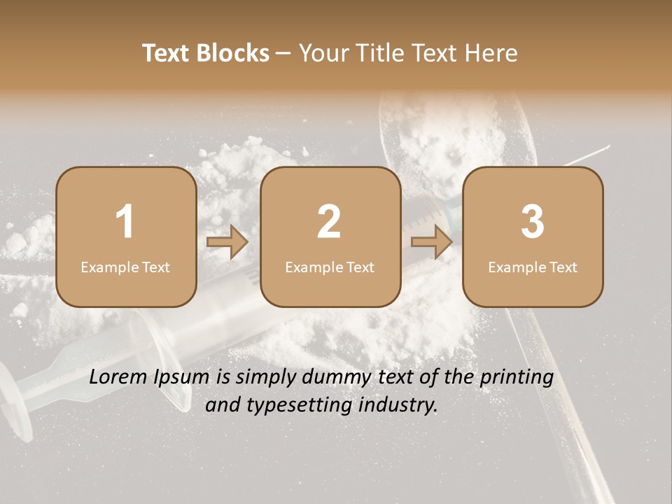 Dependence Cocaine Healthy PowerPoint Template