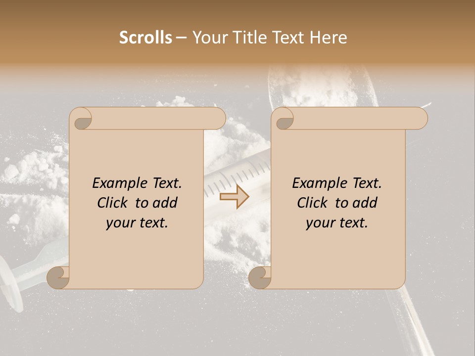Dependence Cocaine Healthy PowerPoint Template