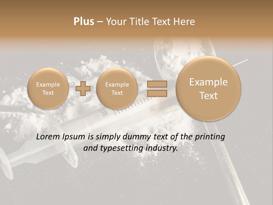 Dependence Cocaine Healthy PowerPoint Template