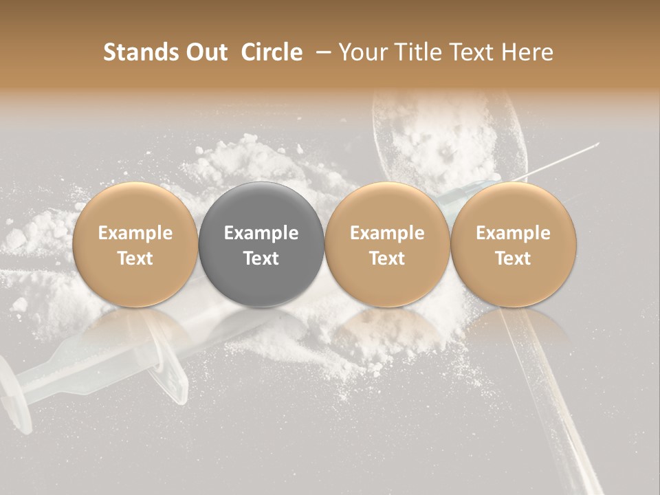 Dependence Cocaine Healthy PowerPoint Template