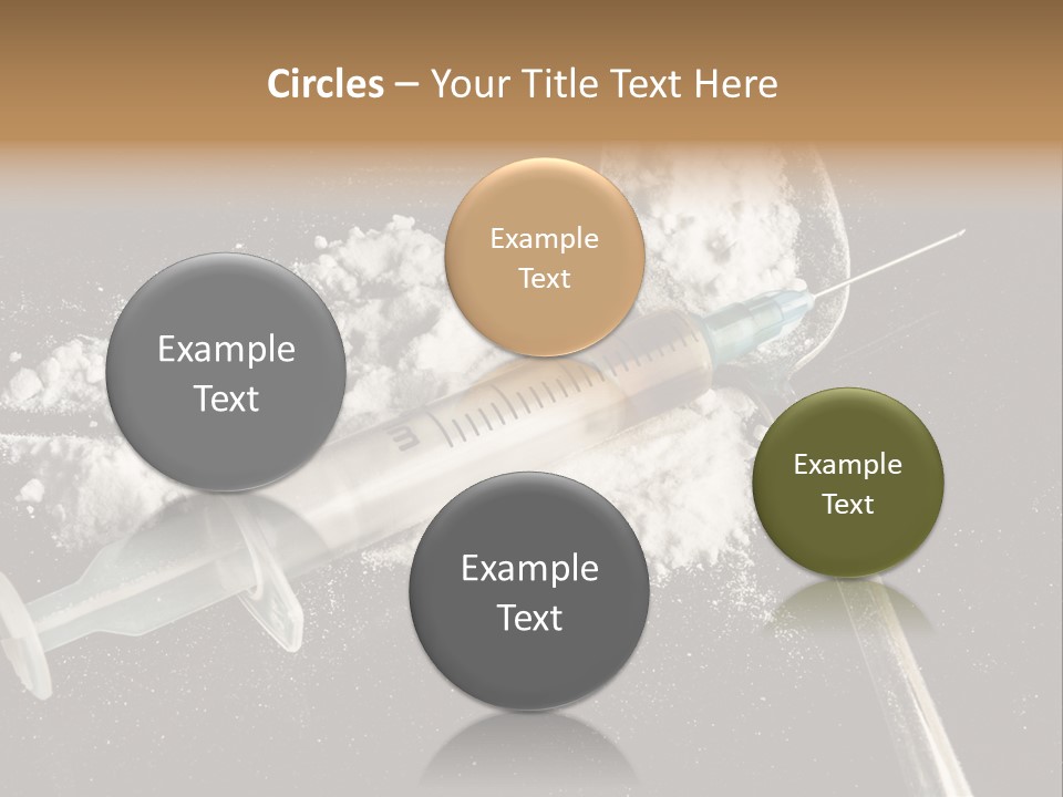 Dependence Cocaine Healthy PowerPoint Template