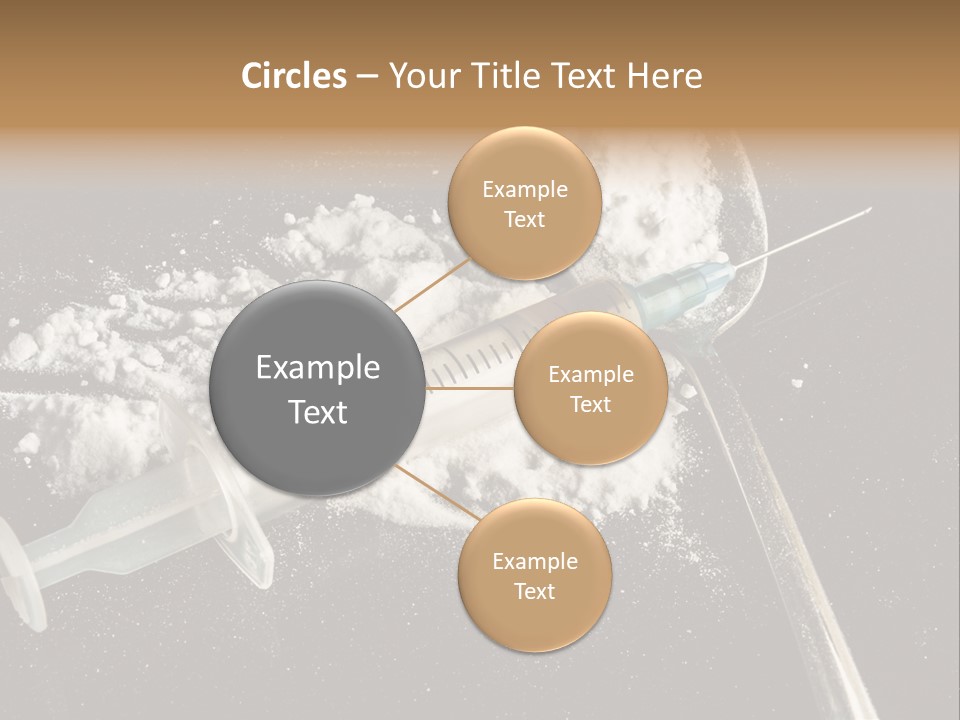 Dependence Cocaine Healthy PowerPoint Template