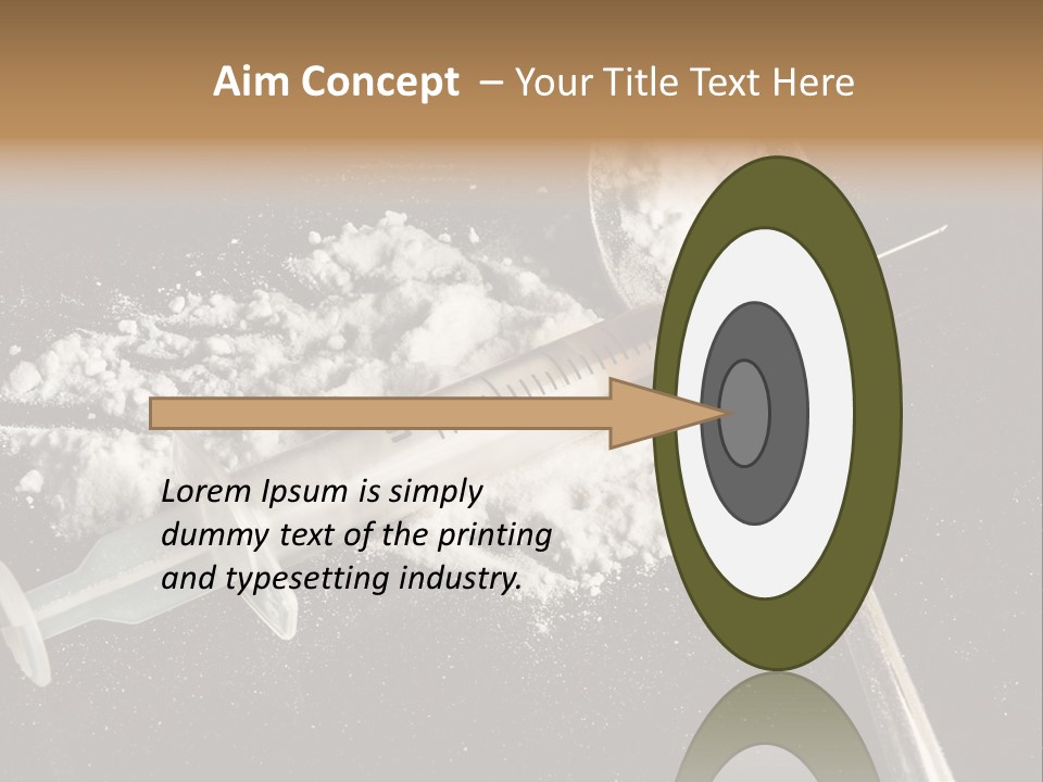 Dependence Cocaine Healthy PowerPoint Template